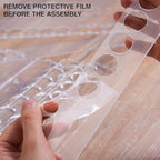 Plydolex Vallejo Acrylic Paint Rack Organizer With 72 Holes for Miniature Set - Wall-Mounted Organizers and Storage - Bottle Holder 15.8x5.1x11.6 Inch