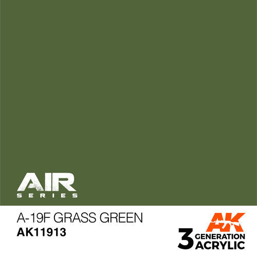 AK Interactive 3rd Gen Acrylic A-19f Grass Green AK11913