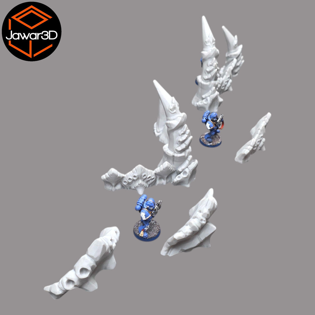 Hive Barrier Set - 28mm Wargaming Scatter Terrain Scenery Tabletop