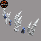 Hive Spike Set - 28mm Wargaming Scatter Terrain Scenery Tabletop