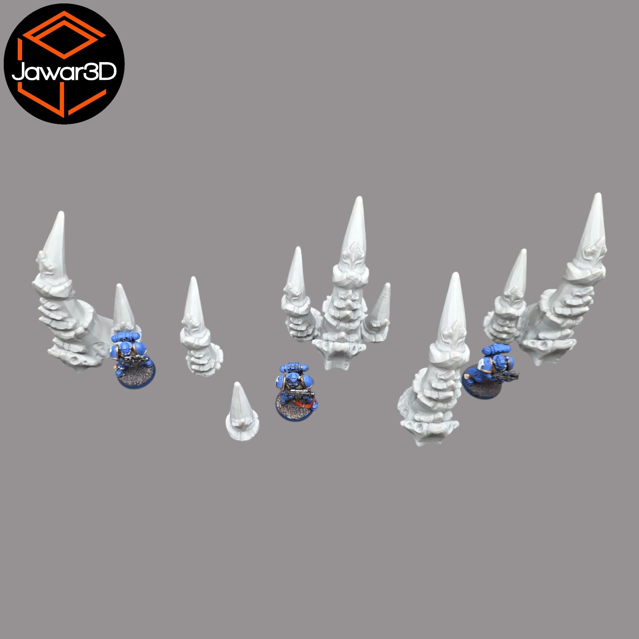 Hive Spike Set - 28mm Wargaming Scatter Terrain Scenery Tabletop