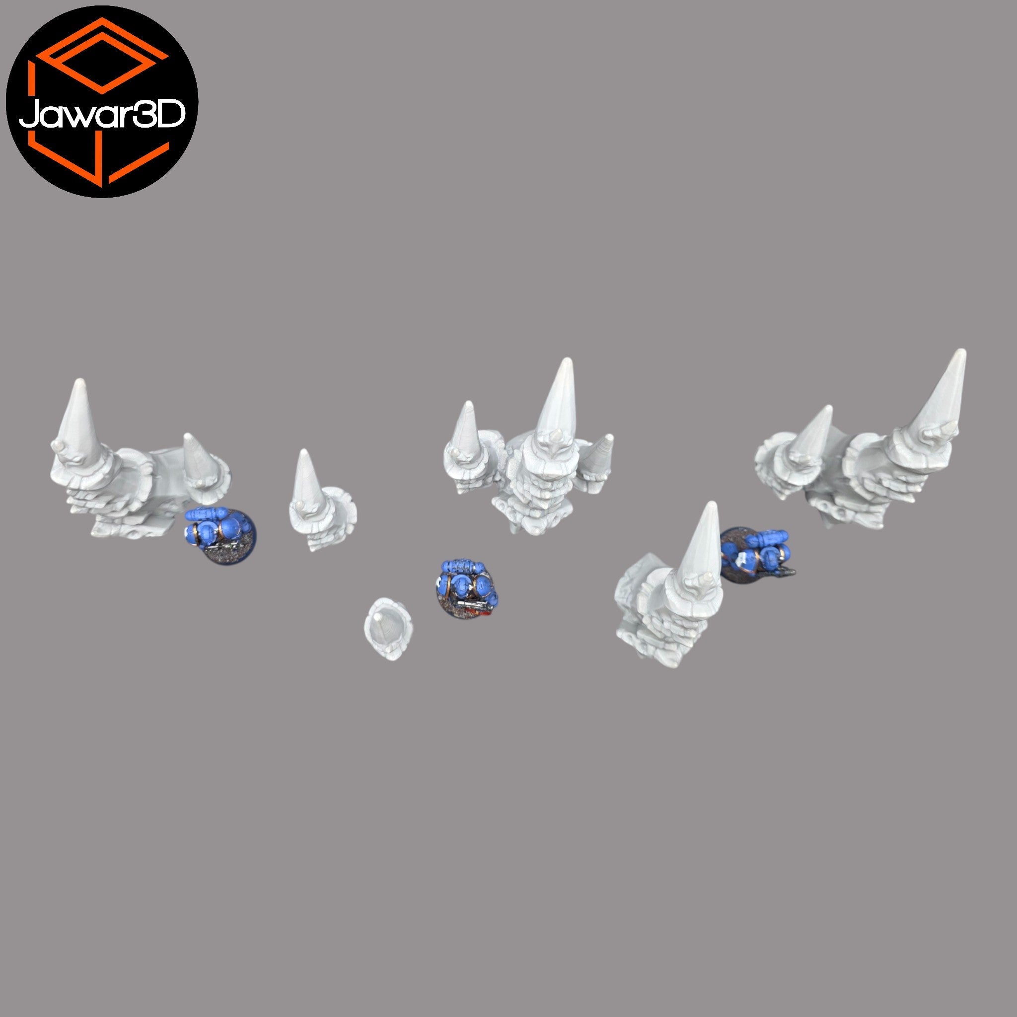 Hive Spike Set - 28mm Wargaming Scatter Terrain Scenery Tabletop