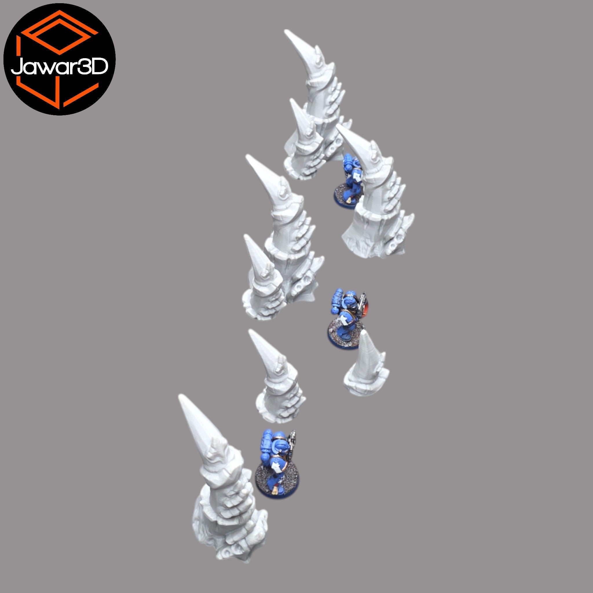 Hive Spike Set - 28mm Wargaming Scatter Terrain Scenery Tabletop