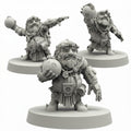 Cyberpunk Dwarf Bombers Papsikels Resin Miniatures