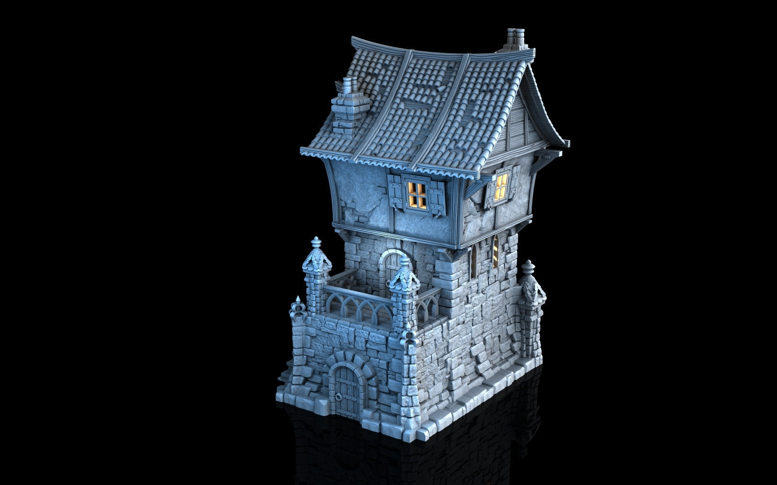 Tombstone House - 28mm DND/Wargame/RPG Terrain