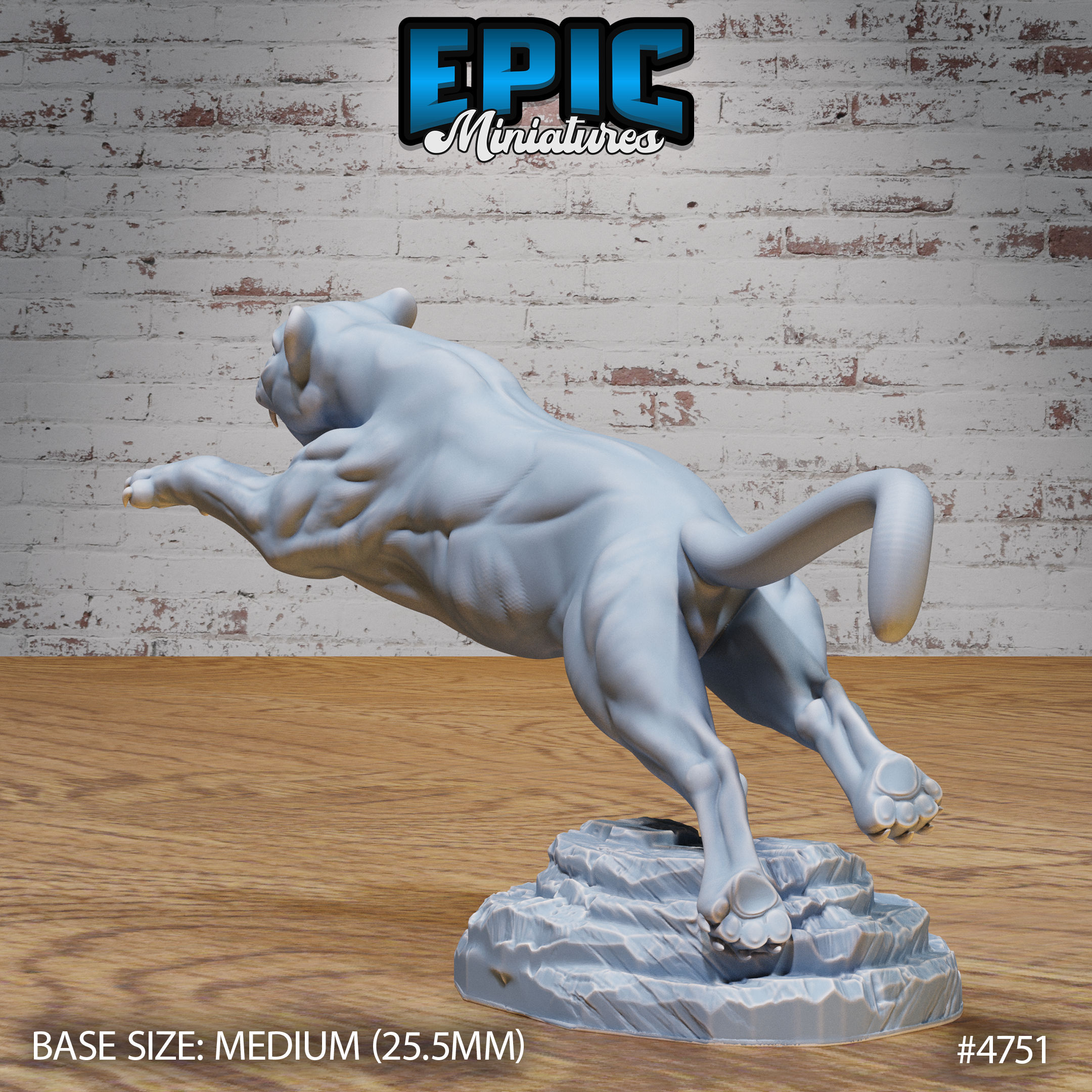 Black Panther #4750-#4752 by Epic Miniatures | 3D Printable D&D Models
