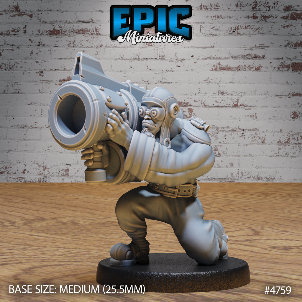 Steam Society Airship Pilot | D&D Truescale Miniature