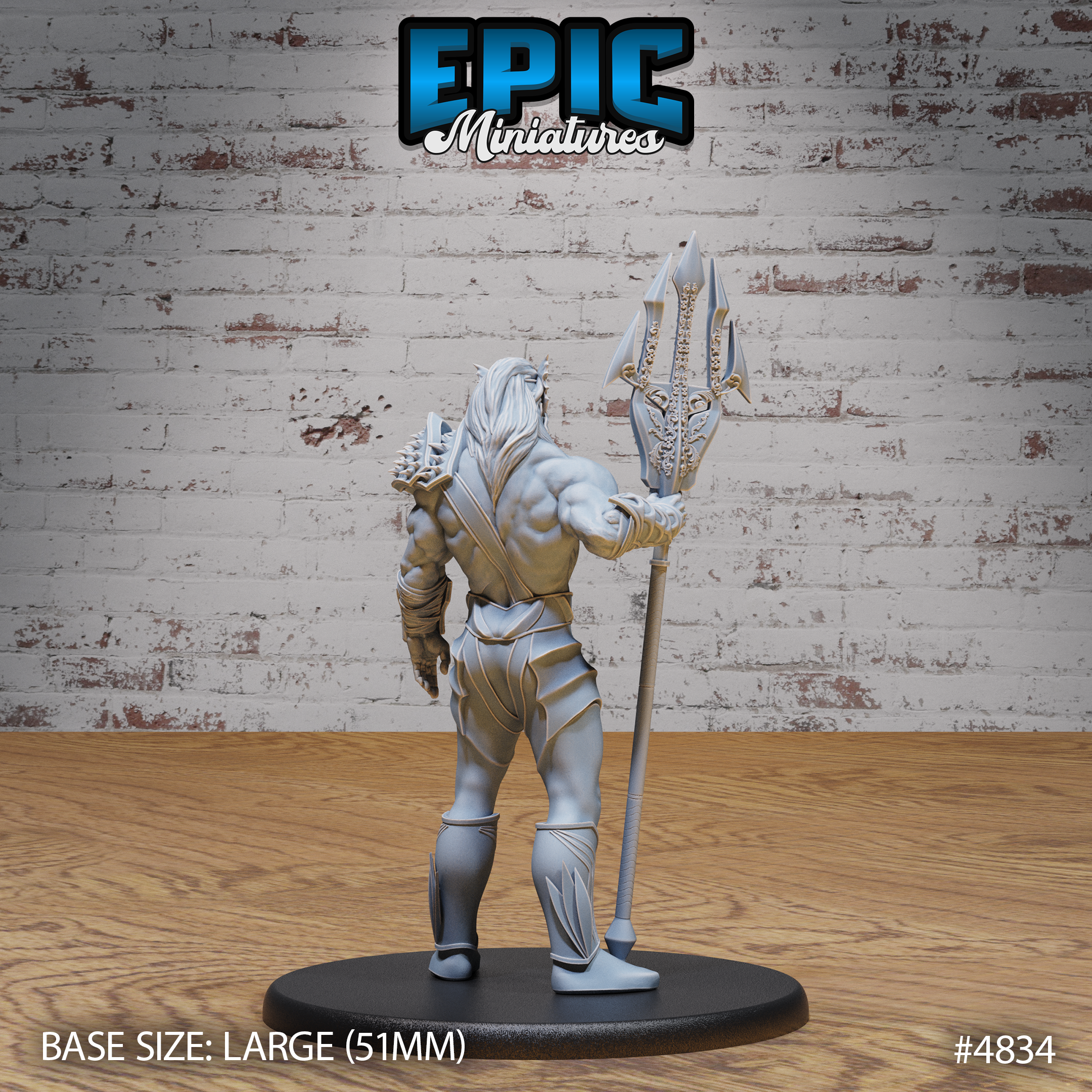 God Triton Avatar by Epic Miniatures | 28mm Scale D&D Tabletop Miniature