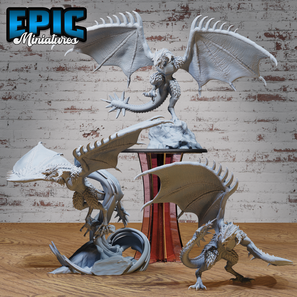 Demise Wyvern #4884-#4886 by Epic Miniatures | D&D Tabletop Miniatures