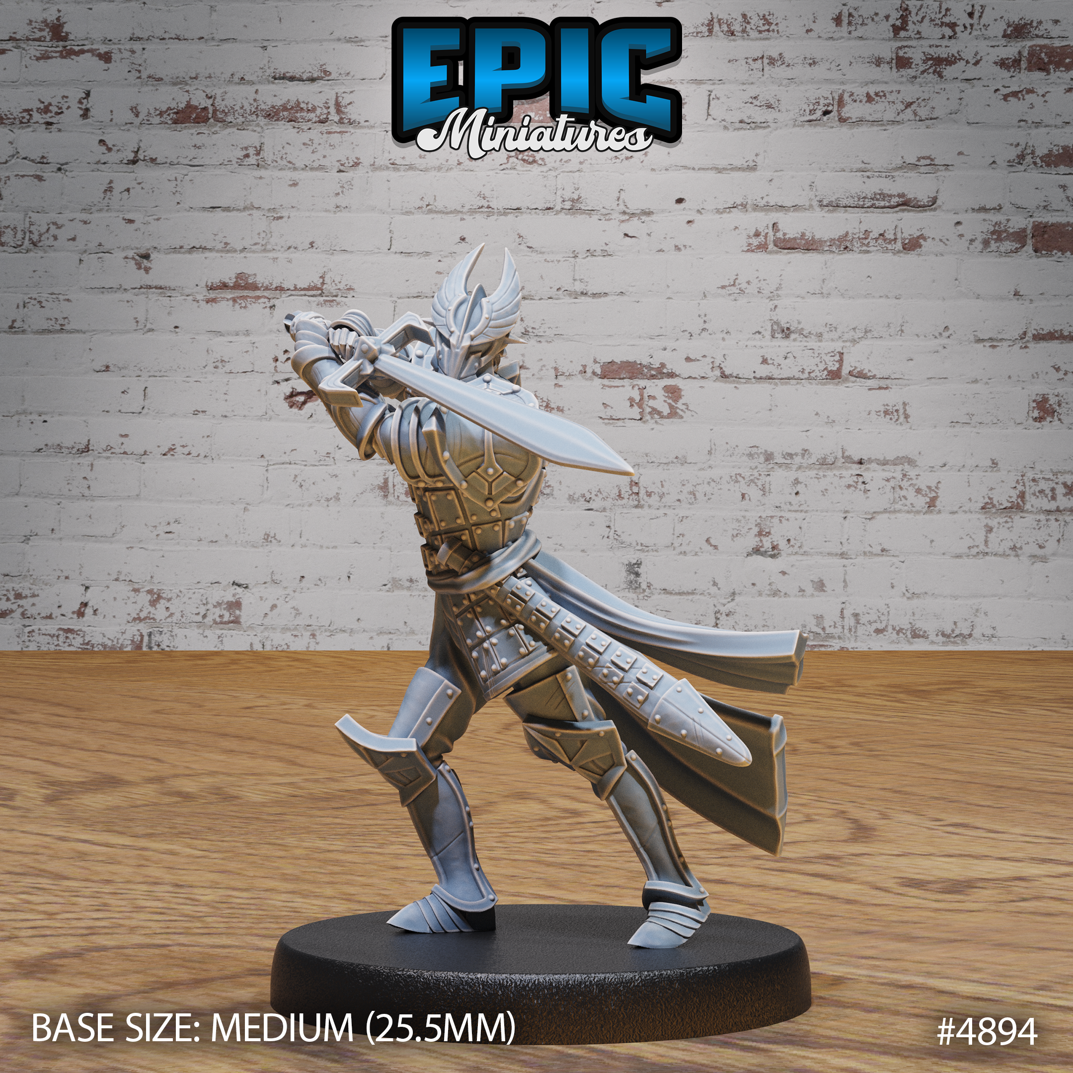 Platinum Paladin #4893-#4895 by Epic Miniatures | D&D Tabletop Miniatures