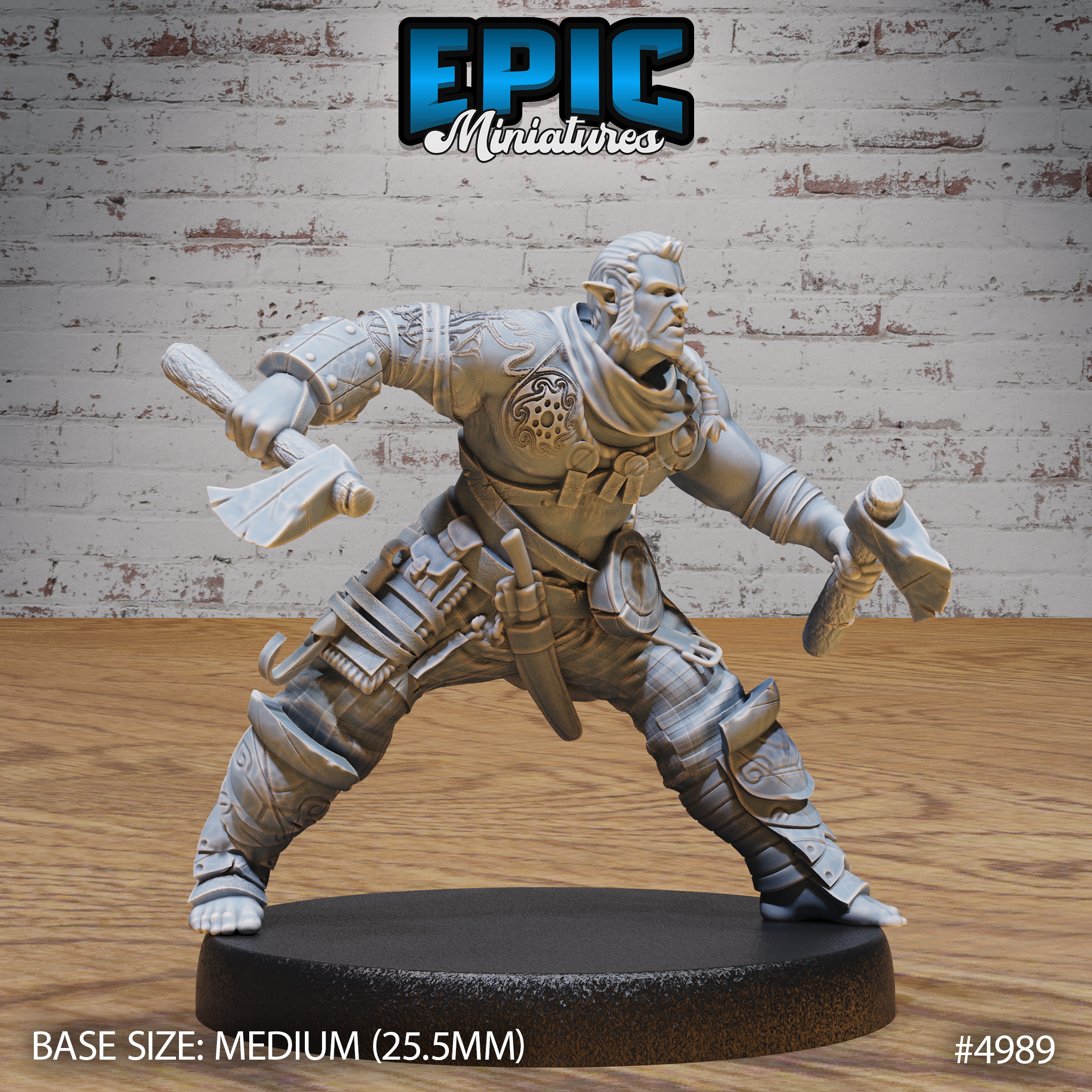 Half Orc Adventurer #4987-#4989 | Epic Miniatures | D&D Tabletop Miniature
