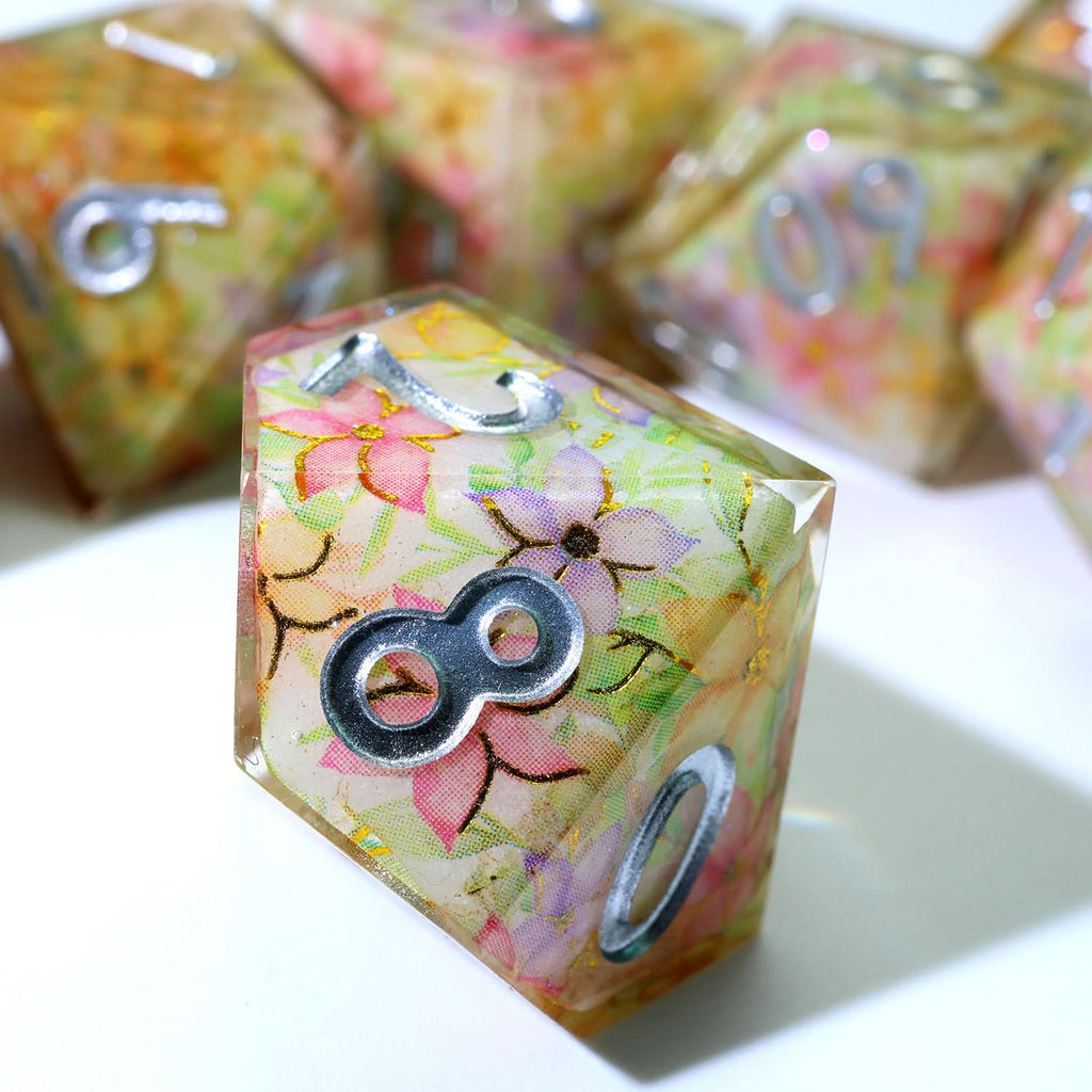 Feywild Bloom | Art Core Dice | 7 Piece Set