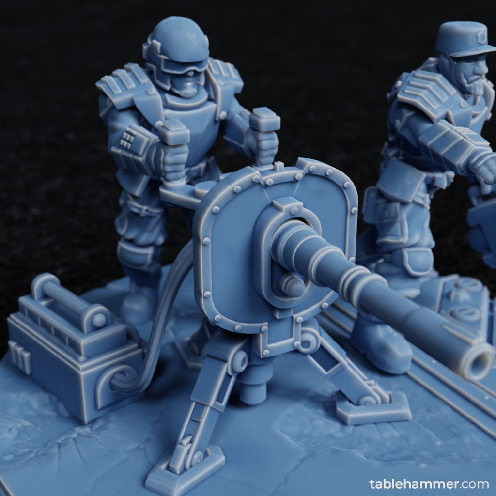 Factory Guard Heavy Cannon - human heavy weapon team (Accell Union)