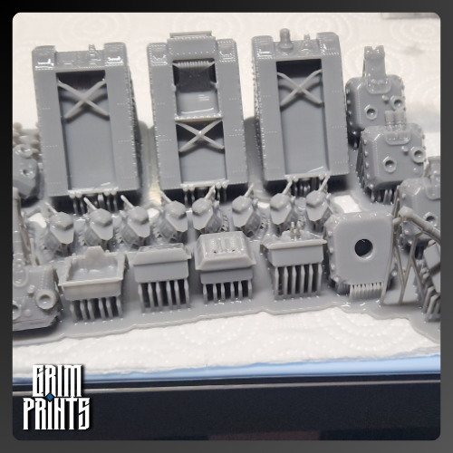 Grim Ratte 8mm miniature set for tabletop wargaming