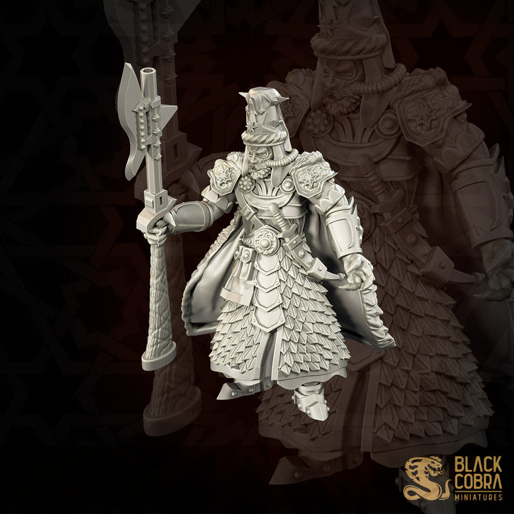Iron Trencher Captain | Trench Grimdark | Black Cobra Miniatures