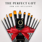 Pinturale Arts Set of 12 Acrylic Paint Brushes | Acrylic & Oil Masters | Oil Paint Brushes | Handmade Acrylic Paint Brush Set