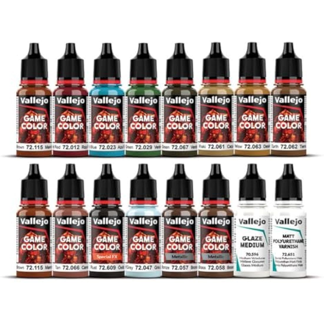 Vallejo Game Color Specialist Acrylic Paint Set - Assorted Colours (Pack of 16)