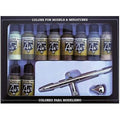 Vallejo Model Air Set Camo Colors Ultra Airbrush Set, 11 Piece Set