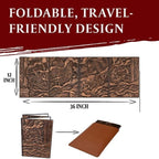 DND DM Screen 5e - D&D Dungeon Master Screen 3D Faux Leather with Customizable Inserts - Dungeons and Dragons GM / Game Master Accessories Gift Man or Woman. Hide Your Dice Rolls, Maps & Books.