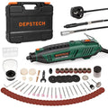 DEPSTECH Rotary Tool Kit, 200W Multi 6 Variable Speed 10000-40000RPM with Keyless Chuck & Flex Shaft, 128pcs Accessories Set for DIY Craft, Engraving, Cutting, Sanding, Polishing-DM200A, Green