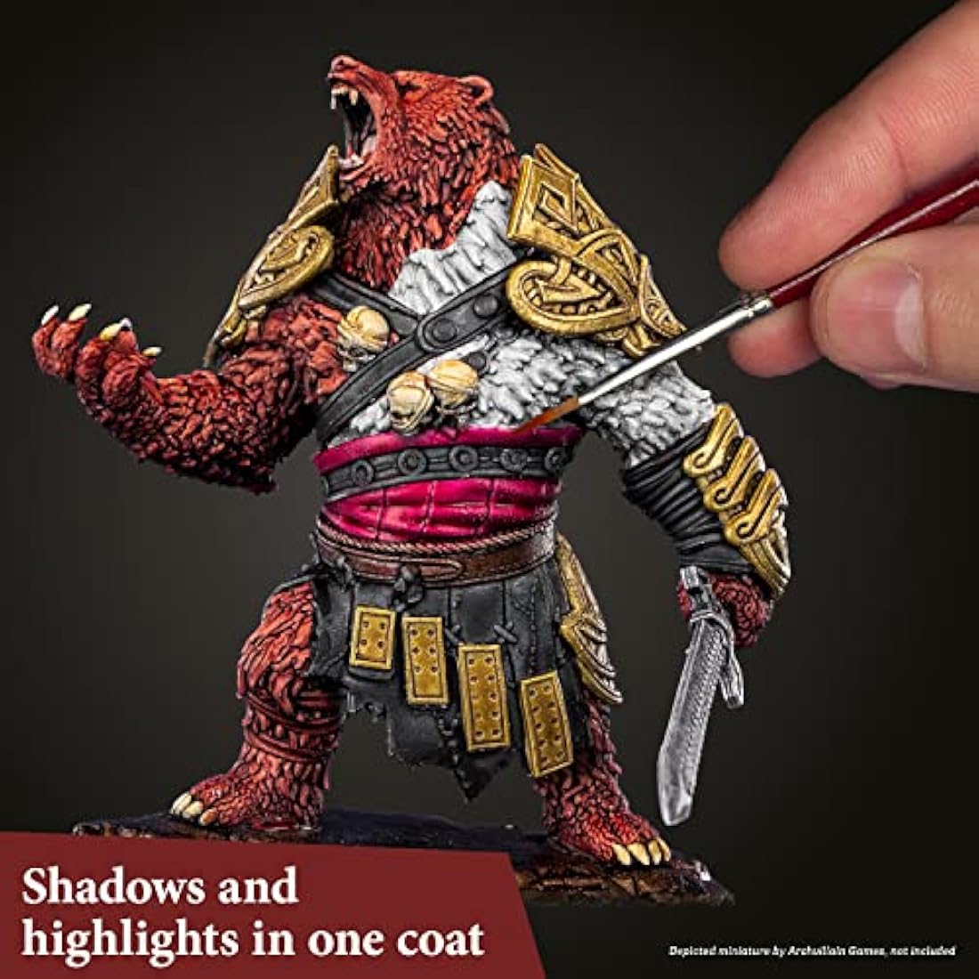 The Army Painter Speedpaint 2.0 Most Wanted Paint Set Combo, Acrylic Contrast Paint Set with 24 Dropper Bottles of 18ml and 2 brushes, For Miniature Painting