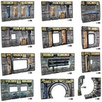 Battle Systems Sci-Fi Terrain - 28mm Modular 3D Space Terrain - Perfect for Wargaming and Roleplaying Tabletop Games - Full Colour Printed 3D 40K Multi Level Building Models (Frontier Core Set)