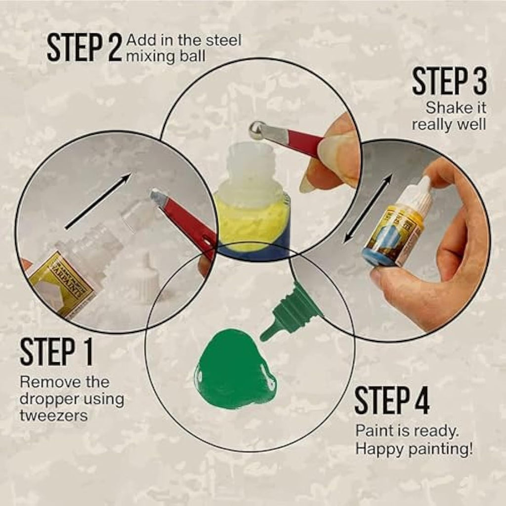 Wargames Delivered The Army Painter Mega Selection Model and Miniature Paint Set-Model Paints for Plastic Models-Miniature Painting Kit with 55 Model Paints, Mixing Bottles, Mixing Balls and Brushes