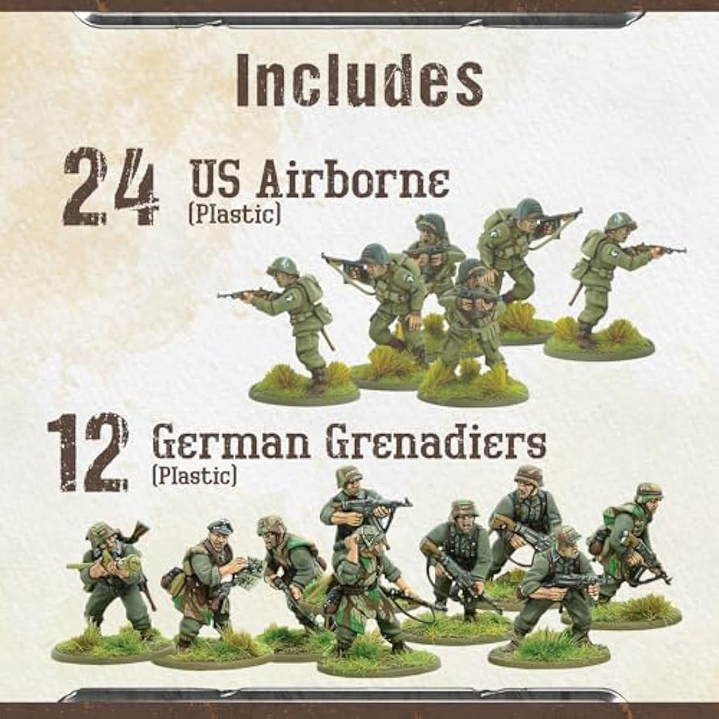 Warlord Games Wargames Delivered Bolt Action Miniatures - Band of Brothers Starter Set- English Language. Action Figures 28mm WWII Miniature Models and Tanks for Miniature Wargaming