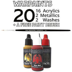 Grinning Gargoyle Fantasy Model Paint Set - The Army Paint Miniature Set - 20x Acrylic Paints and Brush for Tabletop Figures - Hobby Painting (Core)