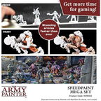 The Army Painter Speedpaint Mega Set, 24 Dropper Bottles of Non Toxic 18ml Acrylic Paints with Mixing Balls including 1 Monster Paint Brush, Speed Paint Set for Miniature Model Painting