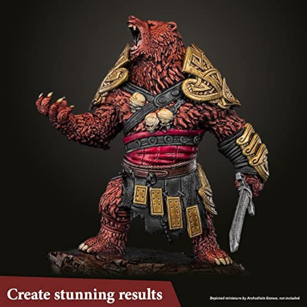 The Army Painter, Speedpaint 2.0 Starter Set Combo, Beginner Paint Set, 10 x 18 ml Acrylic Contrast Paints incl. 2 Free Brushes for DnD and Warhammer Miniature Figures