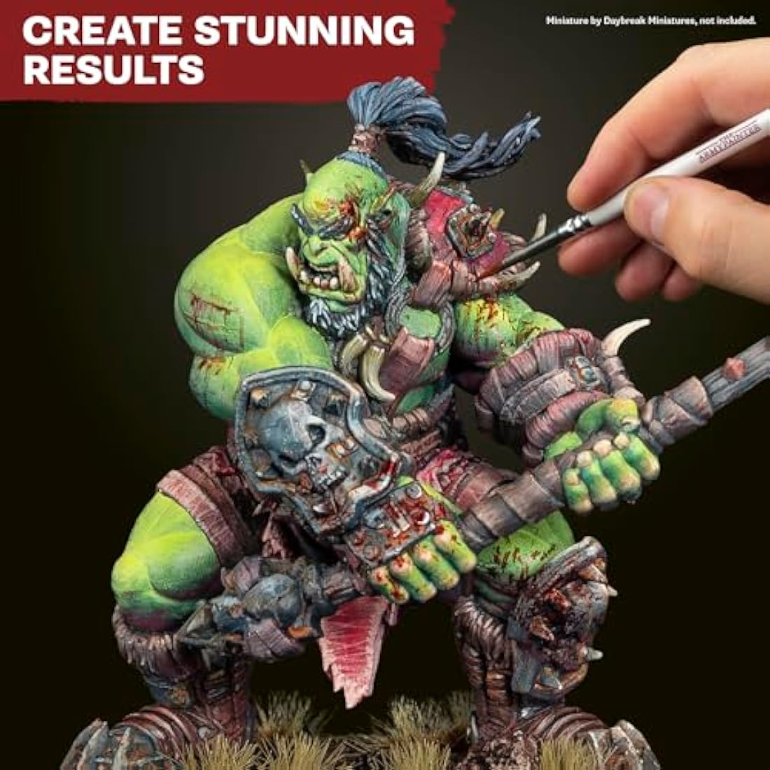 The Army Painter Warpaints Fanatic Mega Set, 50 Paints: 36 acrylic colours, 4 Skin Tones, 3 Metallics, 3 Effects, 4 Washes, 1 Free Paint Station & Brush, For Miniature Painting