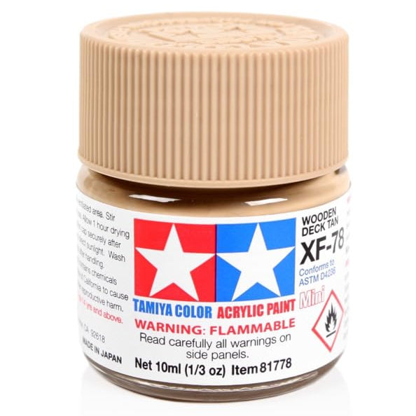 Tamiya Acrylic Paint Mini XF-78 Wooden Deck Tan