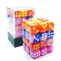 Bescon 12mm 6 Sided Dice 36 in Cube, 12mm Six Sided Die (36) Block of Dice, Gemini Effect in All Assorted Flower Colors