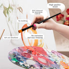 Pinturale Arts Set of 12 Acrylic Paint Brushes | Acrylic & Oil Masters | Oil Paint Brushes | Handmade Acrylic Paint Brush Set