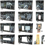 Battle Systems Sci-Fi Terrain 28mm Modular 3D Space Terrain - Perfect Age 14+ for Wargaming and Roleplaying Tabletop Games - Full Colour Printed 3D Multi Level Building Models (Cyberpunk Core Set)