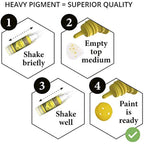 Grinning Gargoyle Fantasy Model Paint Set - The Army Paint Miniature Set - 20x Acrylic Paints and Brush for Tabletop Figures - Hobby Painting (Core)