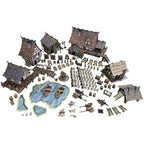 Battle Systems – Modular Fantasy Scenery – Perfect for Roleplaying and Wargames - Multi Level Tabletop Terrain for 28mm Miniatures – Colour Printed Model Diorama – (Village)