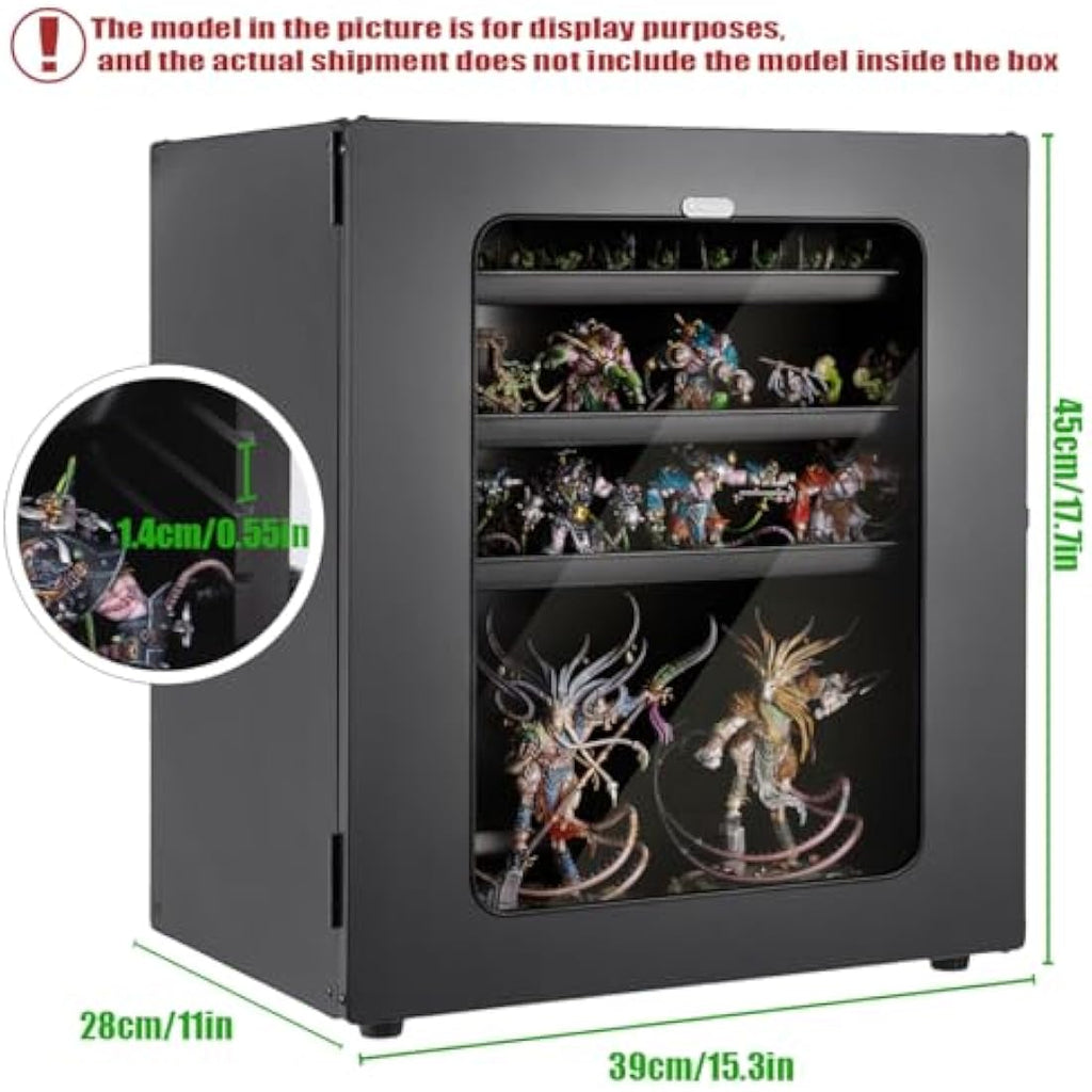 Miniatures Storage Case Miniatures Transport Case, shoulder straps, Stackable miniature carrying case (5pcs tray) easy transportation and storage for warhammer 40k (miniature not included, large size)