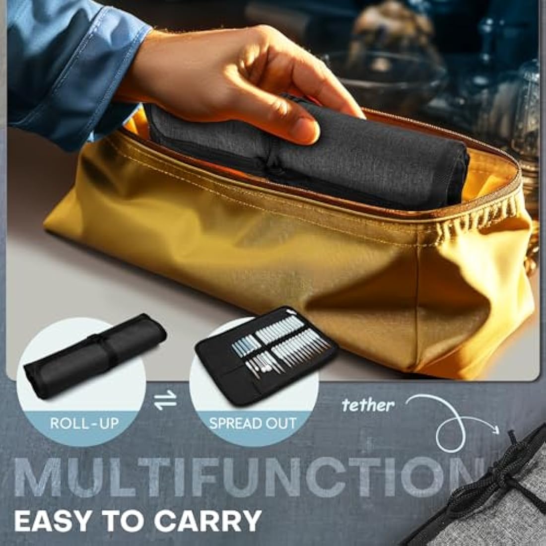 Golden Maple Miniature Paint Brushes Drybrush-18PCS Micro Detail Paint Brush Set, Small Fine Detail Model Brushes for Acrylics, Watercolors & Paint by Number, Figurine - Grayish Green