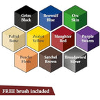 The Army Painter, Speedpaint 2.0 Starter Set, Beginner Paint Set, 10 x 18 ml Acrylic Contrast Paints incl. 1 Free Basecoating Brush for DnD and Warhammer Figures