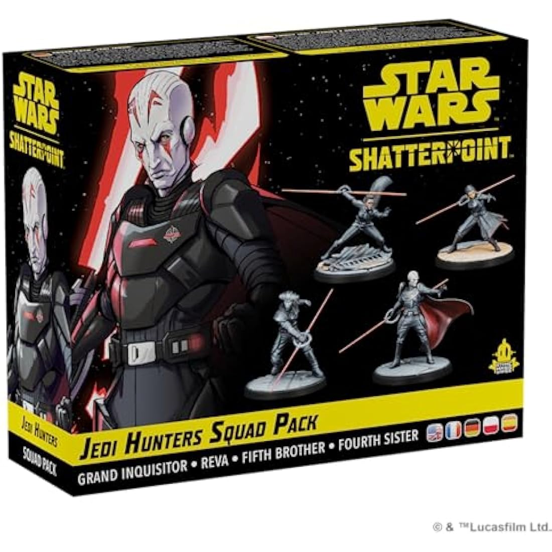 Atomic Mass Games | Star Wars Shatterpoint: Jedi Hunters - Squad Pack | Tabletop Miniatures Game | Ages 14+ | 2 Players | 90 Minutes Playing Time