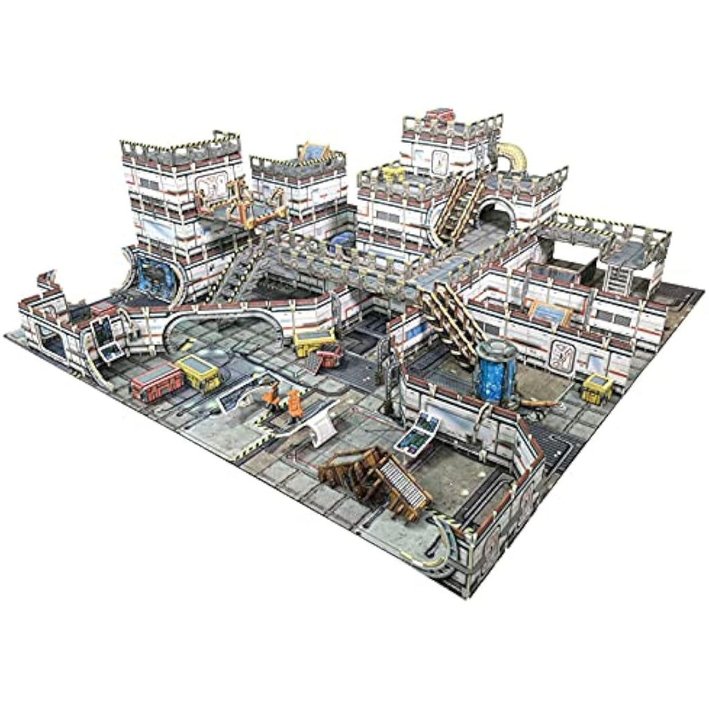 Battle Systems Sci-Fi Terrain - 28mm Modular 3D Space Terrain - Perfect for Wargaming and Roleplaying Tabletop Games - Full Colour Printed 3D Multi Level Building Models (Galactic Core Set)