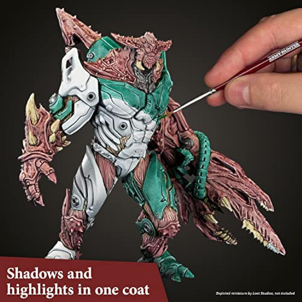 The Army Painter Speedpaint 2.0 Mega Set Combo, 50 Dropper Bottles of Non Toxic Acrylic Contrast Paint 18ml for Wargaming, Incl. 1 Paint Palette and 2 Army Painter Brushes