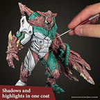 The Army Painter Speedpaint 2.0 Mega Set Combo, 50 Dropper Bottles of Non Toxic Acrylic Contrast Paint 18ml for Wargaming, Incl. 1 Paint Palette and 2 Army Painter Brushes