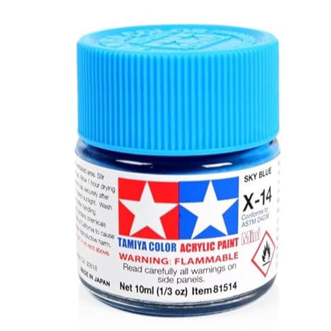 Tamiya Acrylic Paint Mini X-14 Sky Blue