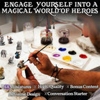 Wildspire Fantasy Miniatures & Bookish Dragon for DND Miniatures Monsters DND 28mm-32mm Bulk Dungeons & Dragons Miniatures D&D Miniatures Monsters DND Minis DND Figures Starter Pathfinder Miniatures