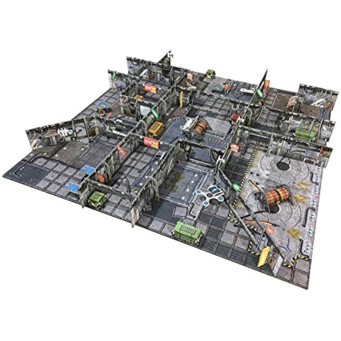 Battle Systems Sci-Fi Terrain 28mm Modular 3D Space Terrain - Perfect Age 14+ for Wargaming and Roleplaying Tabletop Games - Full Colour Printed 3D Multi Level Building Models (Cyberpunk Core Set)