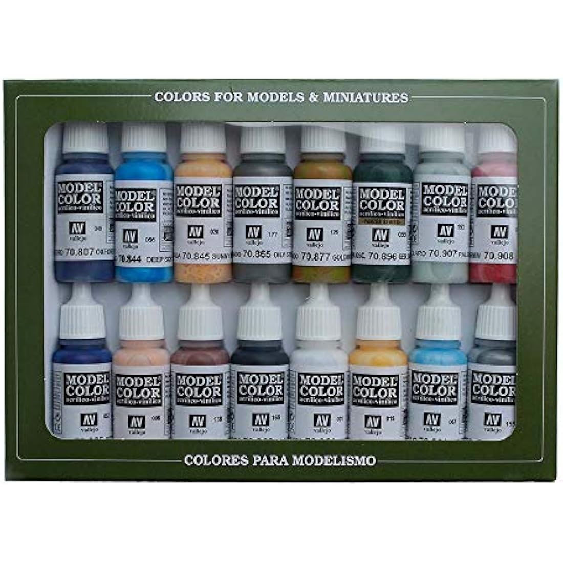 Vallejo Model Color American Civil War Acrylic Paint Set - Assorted Colours (Pack of 16)