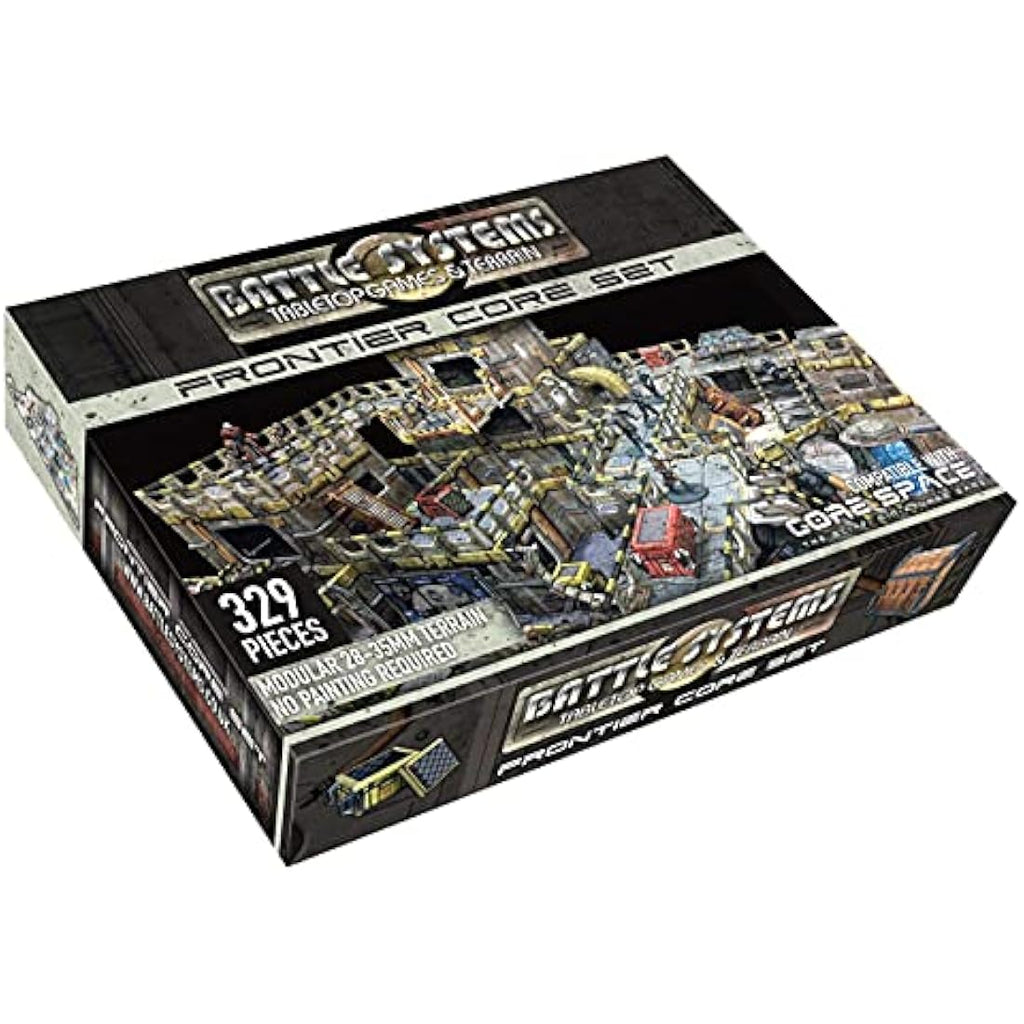 Battle Systems Sci-Fi Terrain - 28mm Modular 3D Space Terrain - Perfect for Wargaming and Roleplaying Tabletop Games - Full Colour Printed 3D 40K Multi Level Building Models (Frontier Core Set)